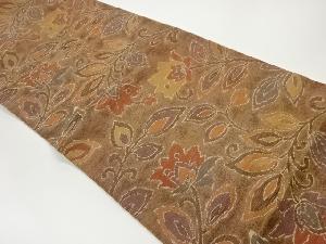 花唐草模様織出し袋帯